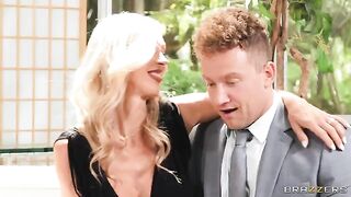 A blonde is fucking with her friend in a steamy reunion episode