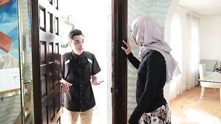 The girl found a phone and called the owner, a sexy guy