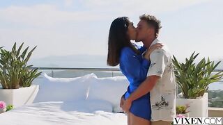 Crash a fun party and enjoy outdoor intimate moments with beauty