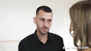The dance instructor got so fucking horny that he started to fuck