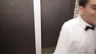 The waiter got a huge ass instead of the usual portion