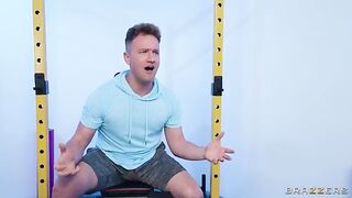 The lucky guy fucked the gym slut with big tits