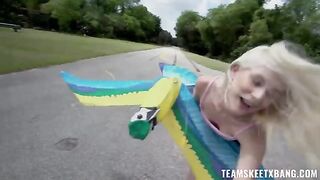 A girl who is very much loves fucking on nature