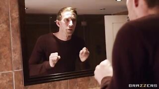 A man fucks a brunette for his wife's pleasure, exploring intense desires