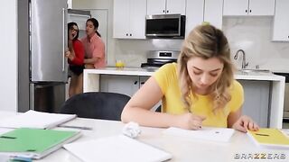 Tips from a tutor and her big natural boobs