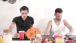 A summer barbecue with my swap family gets really hot