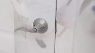 A girl pretending to be a housewife gets fucked by three guys