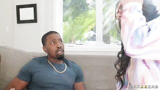 Two girlfriends have sex with one guy