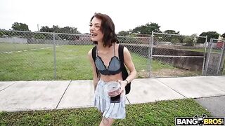 A hot girl literally stumbled into my arms and things got steamy