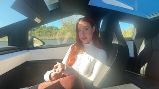 In a cybertruck, I'm gonna give you an exclusive treat