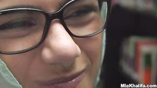 The hottest library solo action with busty Arab pornstar Mia Khalifa