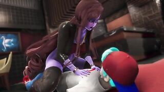 Cheating BF gets ass fucked by girlfriend's MILF mom in FNF