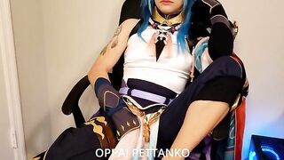 Cosplayer Xiao gets fucked by Zhongli in Genshin Impact scene