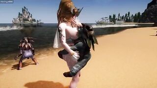 Goddess gets fucked by goblins on the beach in this explicit episode 2