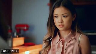 Hot threesome with Lulu Chu and Gianna Dior on Deeper
