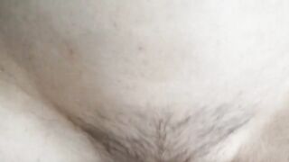 Skinny MILF with hairy pussy rides cock and squirts in HD quality