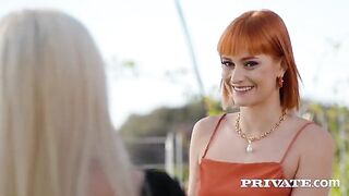 The girl in latex does not look like a virgin, especially in FMM scenes
