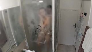The guy did not let her wash in peace