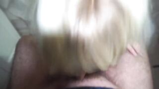 A red-haired Russian beauty gave a blowjob to her famous step-father in this steamy scene