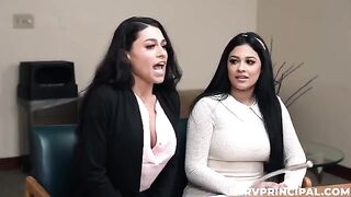 Those are the working moments for a guy with two girls
