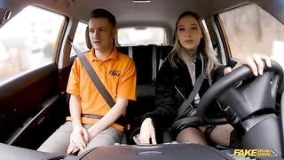 The man passed the exam after a blowjob in the car, and he was happy