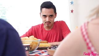 The secrets of family well-being are discussed at the table