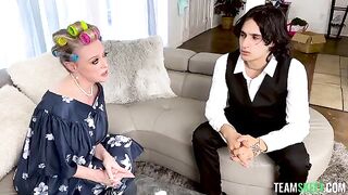 You are in a situation with two mature and sexy women