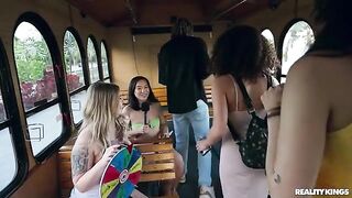 The girl went to the party without panties and got fucked hard