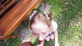 We reached the limits of anal sex while enjoying the outdoors