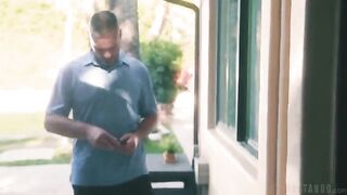 A girl sits on the face of her boyfriend in a steamy encounter