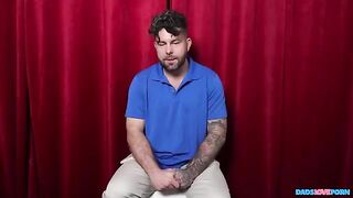 A man tasted the crotch of a beautiful woman