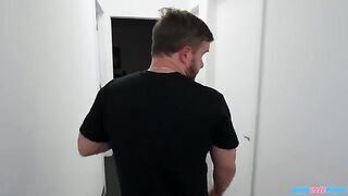 Do your blowjob duty to your boss on the couch