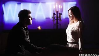 Romantic sex with a hot step-sisters is a must see