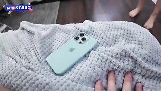 A girl saw a guy peeking at her in the shower and she got angry