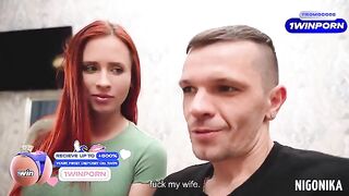 Two Russian sluts fucked hard in a steamy foursome