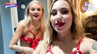 A girl with a great body is having fun with two guys in an intense threesome
