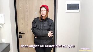 The delivery girl gave herself to me because she lost the order