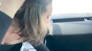 Public sex with a cheating wife in the Range Rover