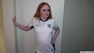 English fan lost a bet and got fucked in the ass in the hallway