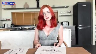 The red-haired teacher gets fucked by her student in a steamy session