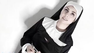 The nun breaks her vow and fucks like a slut in this blasphemous Italian scene