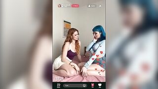 They tasted his dick, maybe they liked it—A wild TikTok threesome scene