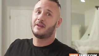 The man pulled her hair and fucked her in doggystyle