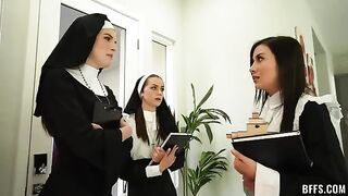A nun's lust is embodied in the form of a sexual object