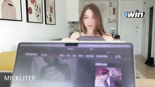 A man roughly fucked his girlfriend, making her scream with pleasure