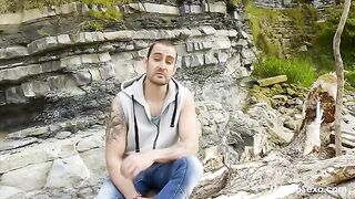 A man found a girl and fucked her in nature, right there in the wild