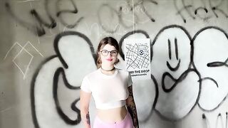She celebrated securing a home by getting intimate in an unfinished building