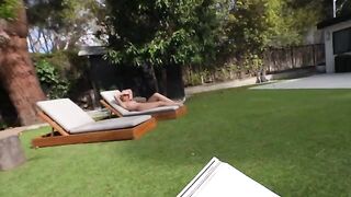 We bought a summer house and the lawn is perfect for rough sex