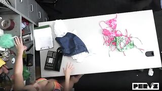 The girl is fucked and she’s dreaming, perhaps in the kitchen on the table
