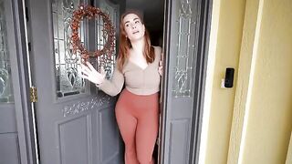 The hot mom is inviting you to check out her bed